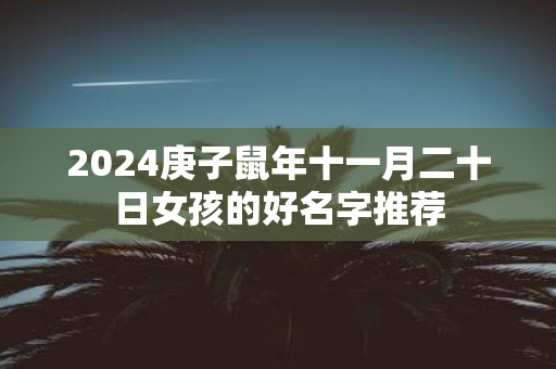 2025庚子鼠年十一月二十日女孩的好名字推荐