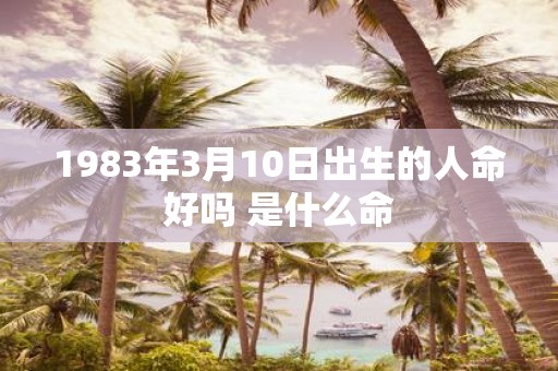 1983年3月10日出生的人命好吗 是什么命