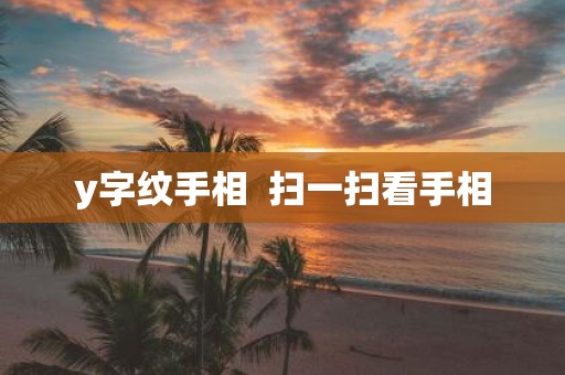 y字纹手相 扫一扫看手相
