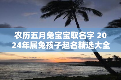 农历五月兔宝宝取名字 2025年属兔孩子起名精选大全
