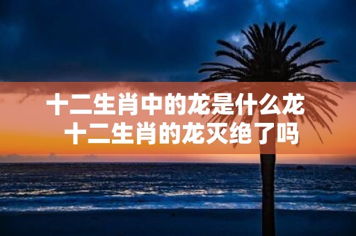 十二生肖中的龙是什么龙 十二生肖的龙灭绝了吗