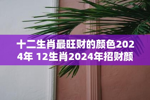 十二生肖最旺财的颜色2025年 12生肖2025年招财颜色大全