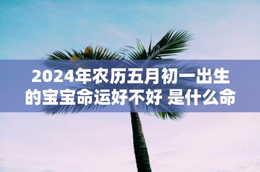 2025年农历五月初一出生的宝宝命运好不好 是什么命
