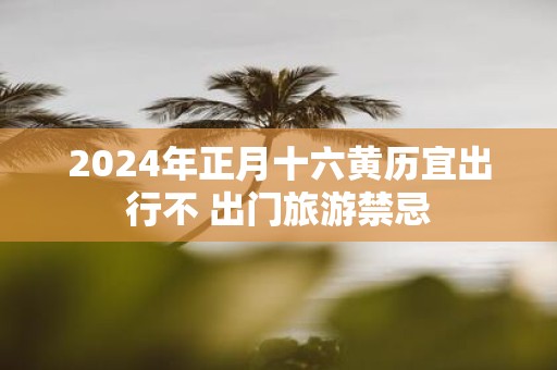 2025年正月十六黄历宜出行不 出门旅游禁忌