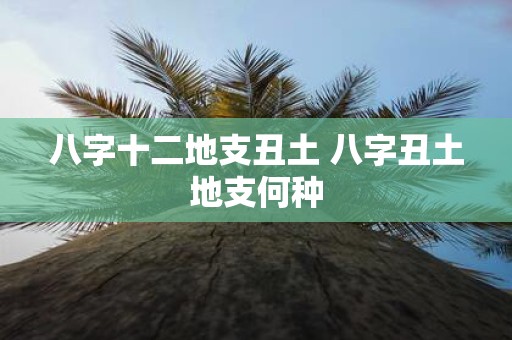八字十二地支丑土 八字丑土地支何种