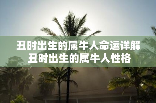 丑时出生的属牛人命运详解 丑时出生的属牛人性格