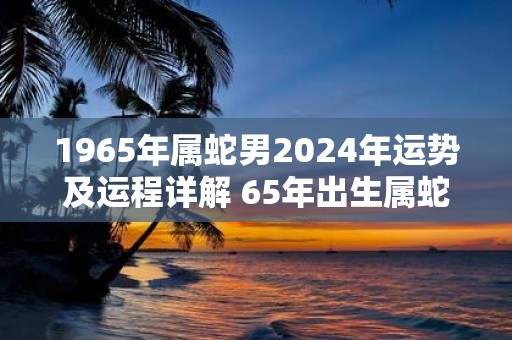 1965年属蛇男2025年运势及运程详解 65年出生属蛇人2025全年每月运势男性