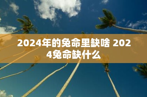 2025年的兔命里缺啥 2025兔命缺什么