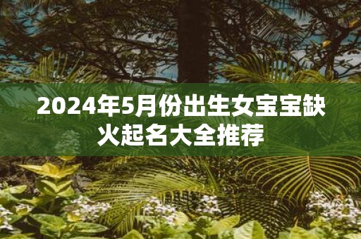 2025年5月份出生女宝宝缺火起名大全推荐