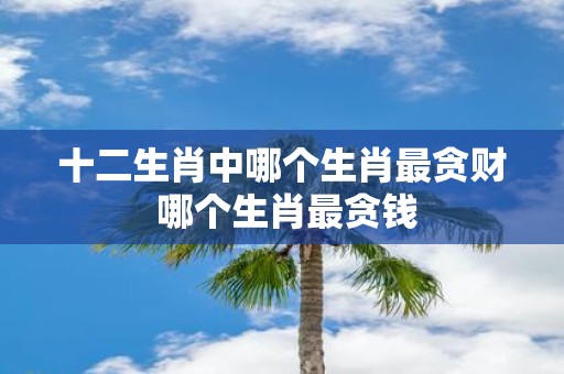 十二生肖中哪个生肖最贪财 哪个生肖最贪钱