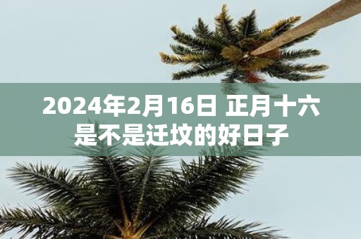 2025年2月16日 正月十六是不是迁坟的好日子