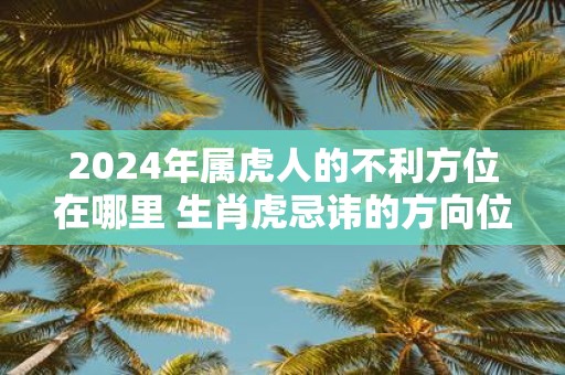 2025年属虎人的不利方位在哪里 生肖虎忌讳的方向位置