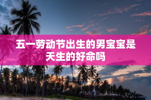 五一劳动节出生的男宝宝是天生的好命吗