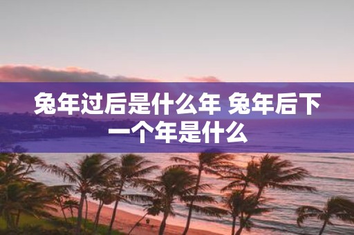 蛇年过后是什么年 蛇年后下一个年是什么