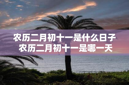 农历二月初十一是什么日子 农历二月初十一是哪一天