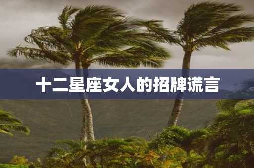十二星座女人的招牌谎言