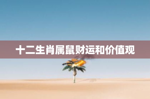 十二生肖属鼠财运和价值观