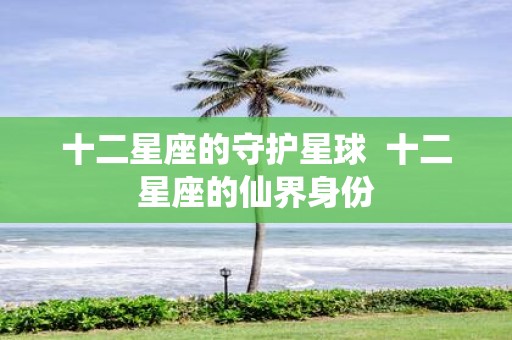 十二星座的守护星球 十二星座的仙界身份