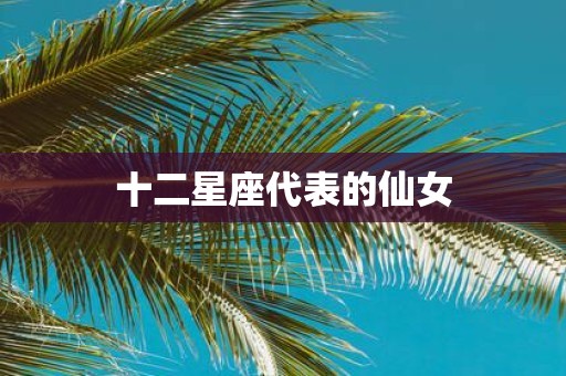 十二星座代表的仙女