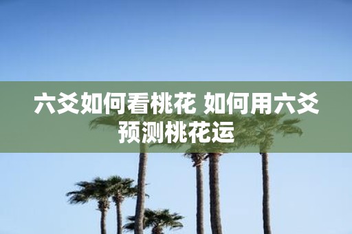 六爻如何看桃花 如何用六爻预测桃花运