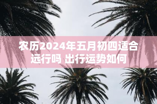农历2025年五月初四适合远行吗 出行运势如何