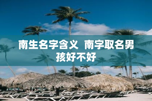 南生名字含义 南字取名男孩好不好