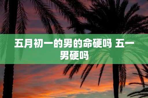 五月初一的男的命硬吗 五一男硬吗