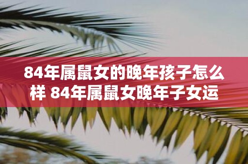 84年属鼠女的晚年孩子怎么样 84年属鼠女晚年子女运势如何