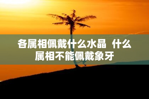 各属相佩戴什么水晶 什么属相不能佩戴象牙