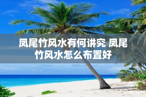 凤尾竹风水有何讲究 凤尾竹风水怎么布置好