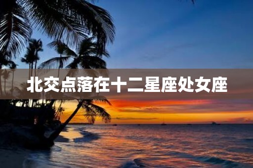 北交点落在十二星座处女座