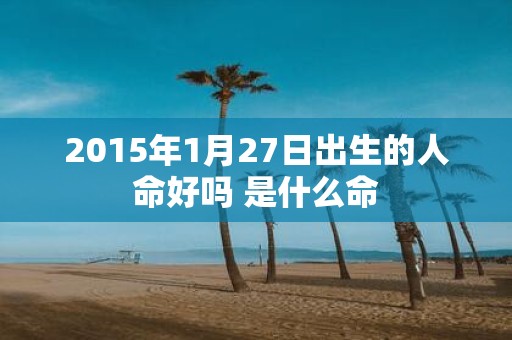 2015年1月27日出生的人命好吗 是什么命