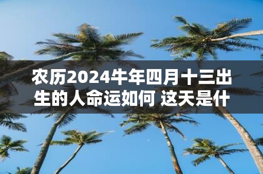 农历2025牛年四月十三出生的人命运如何 这天是什么星座