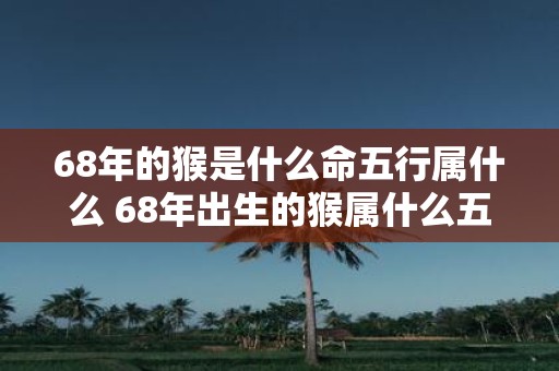 68年的猴是什么命五行属什么 68年出生的猴属什么五行