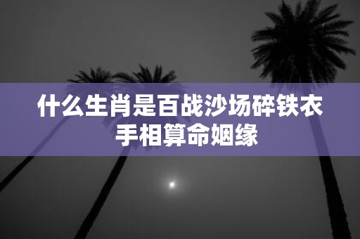 什么生肖是百战沙场碎铁衣 手相算命姻缘