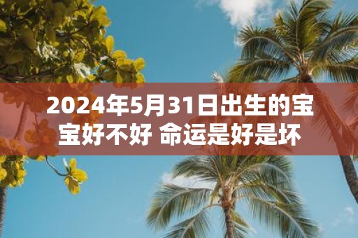 2025年5月31日出生的宝宝好不好 命运是好是坏