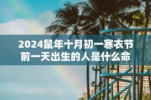 2025鼠年十月初一寒衣节前一天出生的人是什么命
