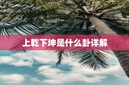 上乾下坤是什么卦详解