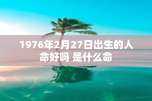 1976年2月27日出生的人命好吗 是什么命