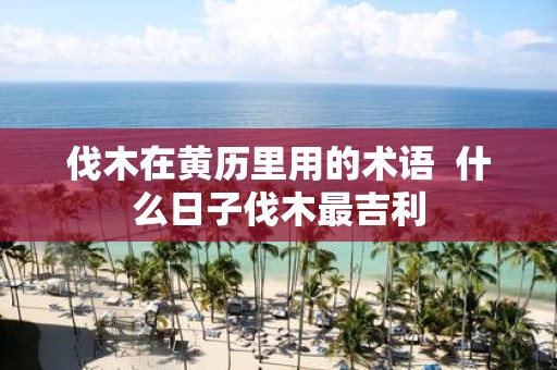 伐木在黄历里用的术语 什么日子伐木最吉利