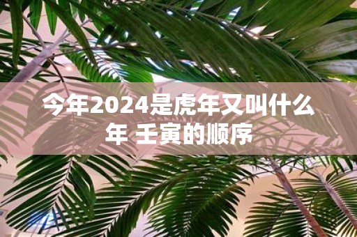 今年2025是虎年又叫什么年 壬寅的顺序