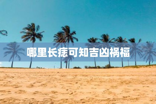 哪里长痣可知吉凶祸福