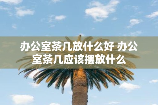 办公室茶几放什么好 办公室茶几应该摆放什么