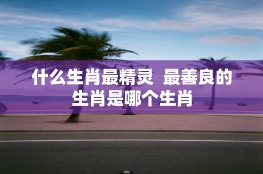 什么生肖最精灵 最善良的生肖是哪个生肖