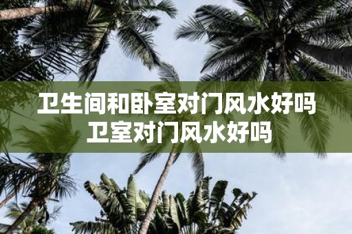 卫生间和卧室对门风水好吗 卫室对门风水好吗