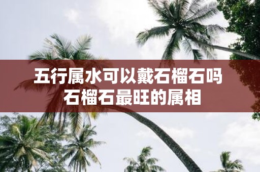 五行属水可以戴石榴石吗 石榴石最旺的属相
