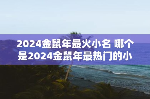 2025金鼠年最火小名 哪个是2025金鼠年最热门的小名