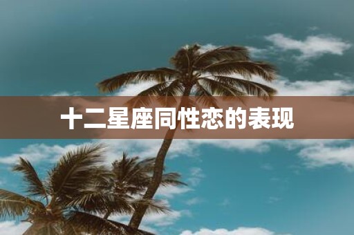 十二星座同性恋的表现