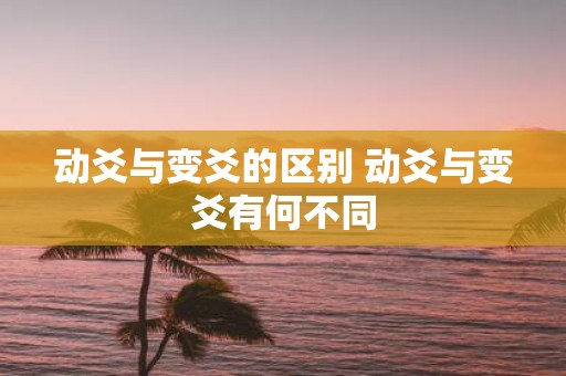 动爻与变爻的区别 动爻与变爻有何不同