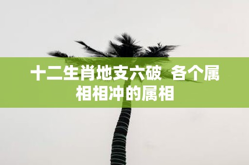 十二生肖地支六破 各个属相相冲的属相
